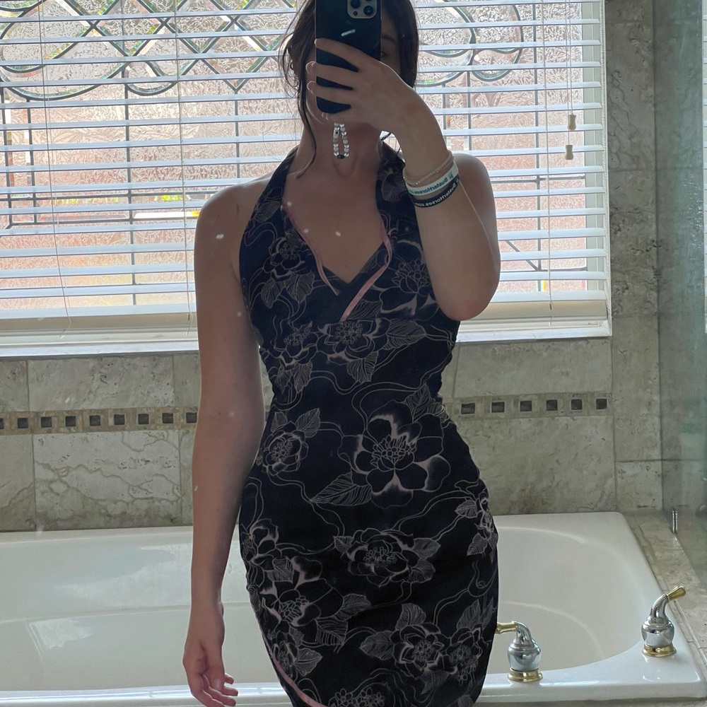 90s-2000s halter dress